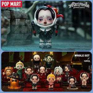 Boîte aveugle POPMART SKULLPANDA Addams Family Series Boîte aveugle Jouets Anime Action Figure Poupées Mystery Box Modèle Kawaii Modèle Brithday Gift 230515