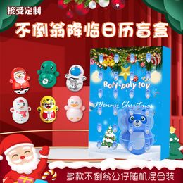 Blind box Rolypoly speelgoed pop komt naar de kalender blind box 24 dozen Kinderen decompressie speelgoed countdown blind box cadeau 230712