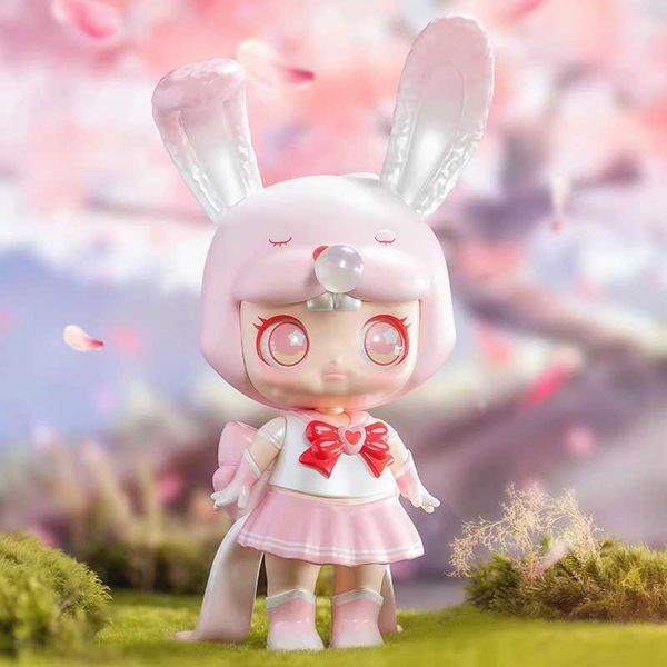 Captura de pantalla ciega Captura de pantalla Baby Pink Rabbit 250% Blind Box Linda Imagen de anime Juguetes Surprise Surprise Box PVC Mystery Box Y240517