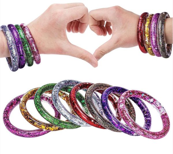 10 unids/set Kit de fabricación de pulseras de la amistad juguete hecho a mano niña DIY pulsera rosa brillante