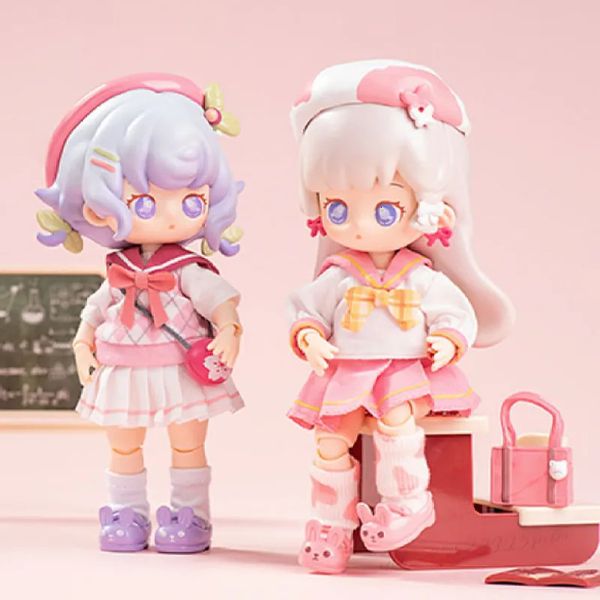 Boîte aveugle Teennar début été Sakura Jk série Obtisu11 poupées boîte aveugle jouets mignon elfe Bjd figurines communes boîte mystère Anime modèle fille cadeau 231207