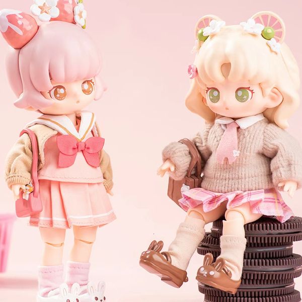 Boîte aveugle Teennar Sakura Jk Série Ob11 1 12 Bjd Poupées Boîte Mystère Jouets Mignon Anime Figure Ornements Fille Cadeau Collection 230818