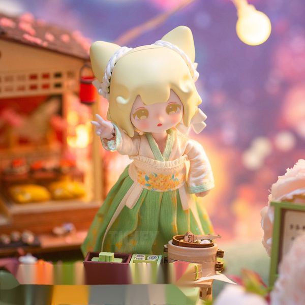 Boîte aveugle Xingyunlai Bjd Yunlai Food Shop Series 2 Box Mystery Toys Obtisu11 Dolls Anime Model Joint Action Figures Gift 230724