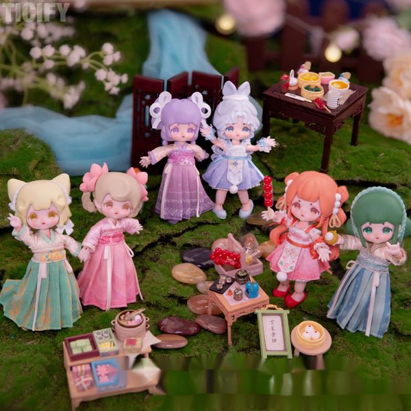 Boîte aveugle Xingyunlai Bjd Yunlai Food Shop Series 2 Box Toys Obtisu11Dolls Mystery Anime Model Joint Action Figures Cute Gift 230605