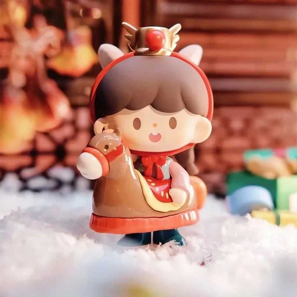 Blind Box Zzoton Zhuodawang Nouvel An dans Apple Village Series Blind Box Action Action Anime Figure Kawaii Mystery Box Model Designer Toys Y240422