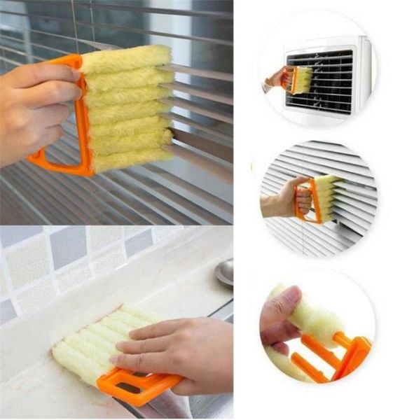 Nettoyant aveugle Utile Microfibre Window Nettoyage Brosse Air Climatiseur Mini Mini Stopher Nettoyer Washable Nettoyage Claiss Brosse Da2712026