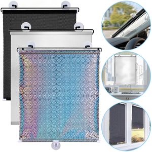 Blinds Zonnescherm Rolvizier Verduisteringsgordijn Draagbare Sluiter Drape Auto Voorruit Protector met Zuignap Keuken Kantoorbenodigdheden 230608