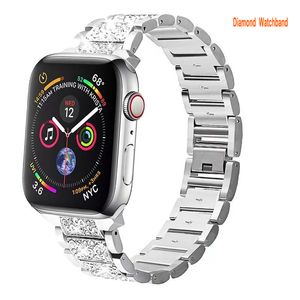 Bling Bands Smart Bandjes Compatibel met Apple Watch Band 38mm 40mm 41mm 42mm 44mm 45mm 49MM Vrouwen Glitter Bling Diamond horlogeband Voor iWatch Series 8 7 6 5 4 3 2 1 SE Band