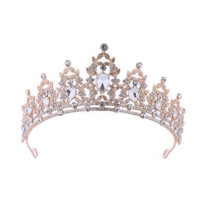 Bling kristallen bruiloft kronen 2024 hoofddeksels bruids diamant sieraden strass rhinestone hoofdband haarkroon accessoires feest tiara