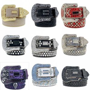 Ceintures Bling pour hommes Designer luxes ceinture en cuir femmes classique cintura lettre diamant boucle style occidental dame unique cinturon blanc noir large ceinture de designer mince