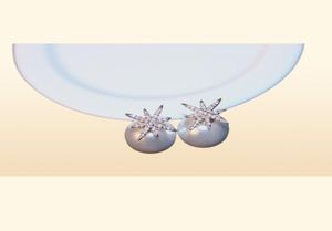 Bling bling ins Fashion Designer double sidées belles cristaux d'étoiles mignons diamants diamants en boucles d'oreilles de goujon pour femmes filles1810490