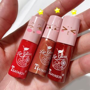 Bling bling natuurlijke fruit lip gloss langdurig waterdicht