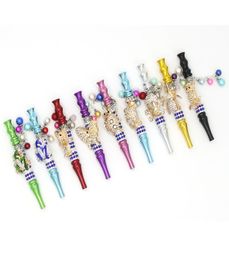 Bling Blunt Blunt Hobelah Papice Pignor buccal Pendre Shisha Animal Skull Filtre Bijoux Filtre Diamond Smoking Pipe Tool3229228