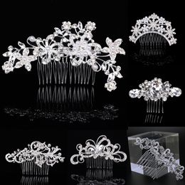 Bling Crystal Bridal Cirses Poix Couronnes de peignes et tiaras Band Band ACCESSOIRES POUR FEMMES PERLES EN CHEE