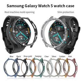 Funda Bling Diamond para Samsung Galaxy Watch 5 5 Pro Ultra Slim Armor PC Cover 40mm 44mm 45mm