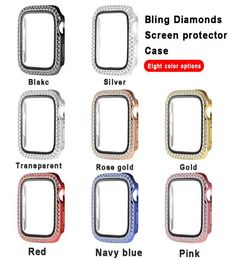 Bling Diamond Watches Case pour Apple Watch Covers 38 mm 42 mm 40 mm 44 mm Couvre-protecteur d'écran en verre trempé Iwatch Series 1 24486723