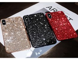 Étui pour iphone 11 de placage de paillettes scintillantes X XR XS max 11 pro max étui pour iPhone 7 plus 8 plus 6 6s Plus Funda coque3966053