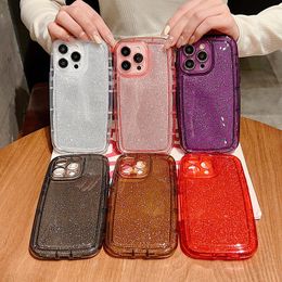 Étuis antichoc en TPU souple Bling Glitter pour iPhone 15 14 Plus 13 12 11 Pro Max XR X XS Iphone15 8 7 6 Sparkly Sparkle Luxury Fashion Shinny Fine Hole Couverture de téléphone portable