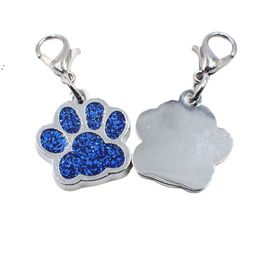 Bling Pendants ENAMEL CAT CAT DOUR PRINT PAW IMPRESSIONS ROTATIONNEMENT LOBSTER CLAST CLACY CLACY KEYRINGS BOKELRY BY SEA JNB16629