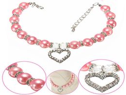 Collier de chien de chat strass Bling collier de perles en alliage de diamant chiot colliers pour animaux de compagnie laisses pour chiens mascottes accessoires de chien 1106451