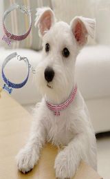 Collier de chien de compagnie strass Bling cristal chiot Chihuahua chat colliers de chien pour petits chiens moyens mascottes accessoires para perros18135826