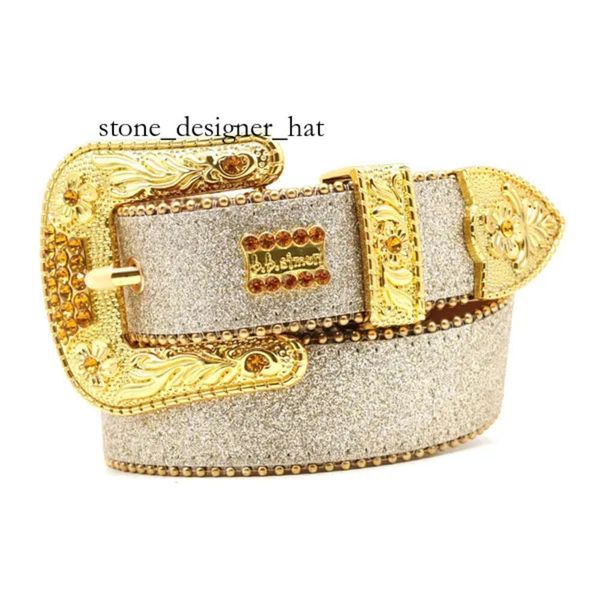 Bling clouté cristal mode diamant BB Simon ceinture femme décontractée en cuir designer pour homme dame ceintures hommes largeur 3,8 cm rock luxes strass boucle punk ceintures 8546