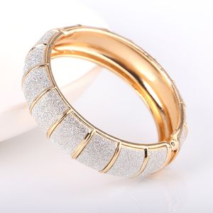 Bling watermellon streepbangle open manchet armband voor vrouwen nieuwe vintage gouden zilveren kleur glanzende kristal glitter bruidspartij bruids pols pols sieraden geschenken