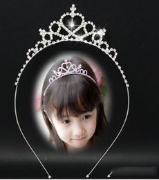 Blingbling girls039 Tiara's voor bruiloft kristallen bruiloft krans hoofd hoepel prinses meisjes hoofdstukken voor optocht meisjes wrea7317275