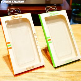 Blister PVC Telefoon Case Verpakking Voor Samsung IPhone Cover 4.7-6.9 inch Universele Kartonnen Transparante Verpakking Pakket doos