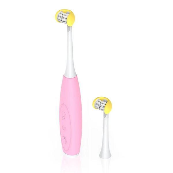 BlitzWolfﾮ BW-ET1 Brosse à dents électrique sonique pour enfants en forme de U 3 modes USB Brosse à dents acoustique intelligente IPX7 Modèle de dessin animé étanche pour enfants - Bleu