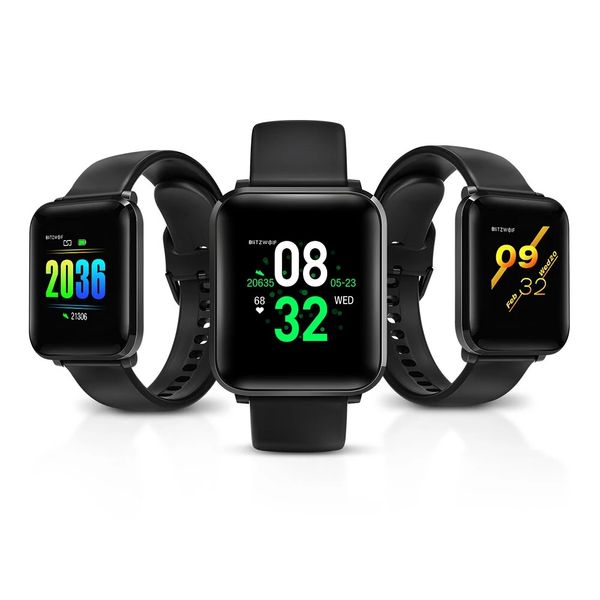 Blitzwolf® BW-HL1 MONITOR DE OXYGEN MONITOR DE OXYGEN 8 MODO DEPORTES IP68 Impermeable Muestra MULTI-IDIAL MUSICOL CONTROL Reloj inteligente - Negro