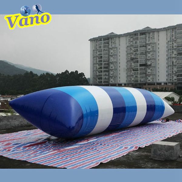 Blob Water Jump Inflable Lake Launcher Aqua Toy Air Bag Jumping Pillow Trampolín Diversión Extreme Adventure Summer Amusement Game 5m 6m 8m 10m