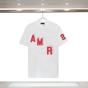 Block AMI – T-Shirt à manches courtes pour hommes et femmes, ample, imprimé en trois dimensions, Design, sens de Niche, identique, 520