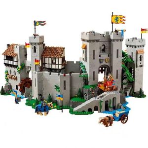 Blocks 10305 Lion King Knights Medieval Castle Model Building Assembly Bricks Set Toys for Children Toy Gifts Christmas 230106