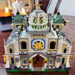 Blocs 1035 LOZ mini blocs de construction jouets amoureux cadeau adulte briques à monter soi-même Puzzle chapelle de mariage décorations pour la maison 240120