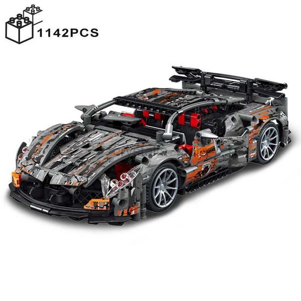 Blocs 1142 pièces blocs de construction techniques de voiture de Sport McLaren avec 2 autocollants de style véhicule à grande vitesse assembler des briques jouets cadeaux pour adulte 240120