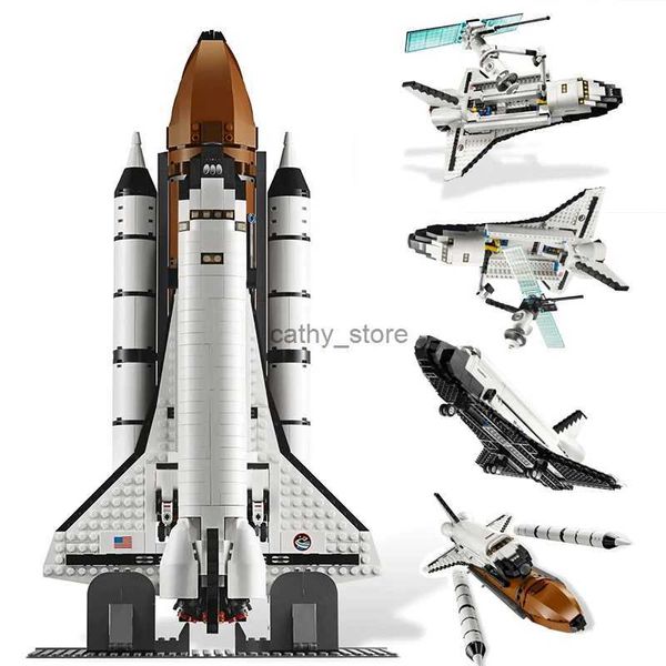 Blocs 1272 pièces navette expédition blocs de construction lunaire atterrisseur fusée spatiale astronaute Compatible 10231 briques jouets pour garçons enfants cadeaux L240118