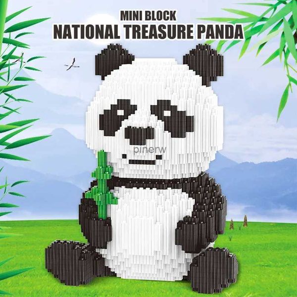 Blocks 1368 pièces Panda assemblé jouet blocs de construction Mini Micro animaux éducatifs 3D diamant briques constructeur jouets pour enfants cadeaux