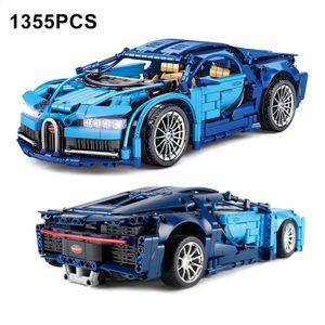 Blokken 1388PCS Technische Super Speed Bugattied Sportwagen Gebouw Monteren Bakstenen Racing Voertuig Speelgoed Geschenken Voor Volwassen Vriend 231109