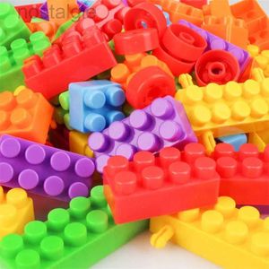 Blokken 160 stks/zak Plastic Kinderen Bouwstenen Bricks DIY Gemonteerd Speelgoed Educatief Speelgoed Voor Kinderen Baby Geschenken 240401