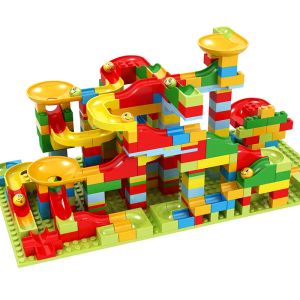 Blocs 165330pcs Marble Race Run Block Maze Ball Track Building Buildings Briding Fondnel Slide Assemble Bricks Block Toy pour enfants Cadeau