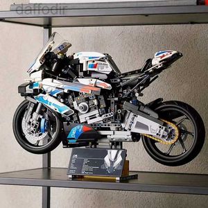 Blokken 1920 PCS Technische Super Speed M 1000RR Motorfiets MOC Bouwsteen Compatibel Motormodel Voertuig Bakstenen Speelgoed Geschenken 240308