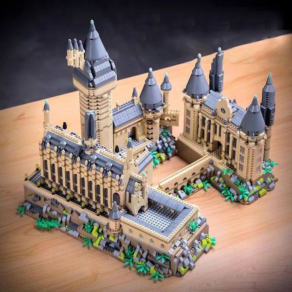 Blocs 2023 Micro briques ville créative médiévale château magique série école architecture modèle de construction cadeaux jouets enfants adultes 230907