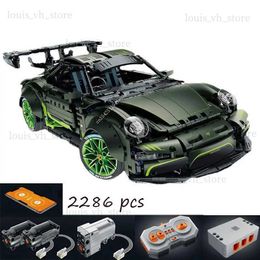 Bloques 2286pcs MOC Ciudad técnica experta famosa Modelo de Sport Car Blocks para adultos RSR RACER CAR Educational Toy Vehicles Modelo T240325