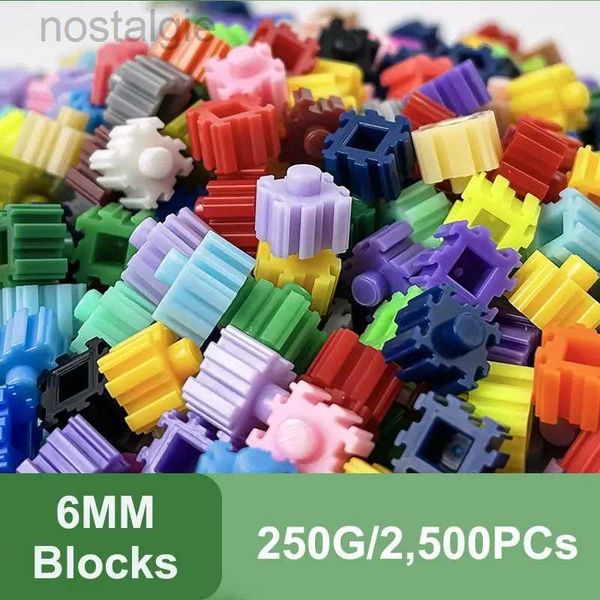 Blocs 250G/2500 pièces 6*6mm Pixel Art Puzzle Micro diamant blocs de construction bricolage 3D petite brique pour enfants jouet éducatif enfants 240401