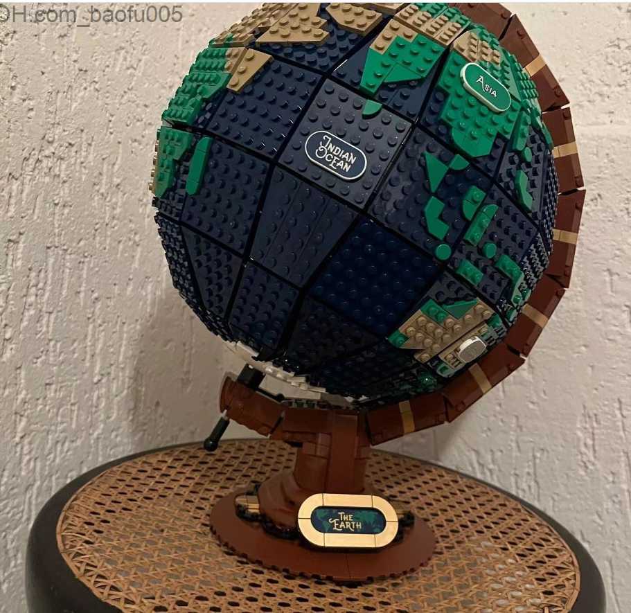 Blocchi 258 pezzi Idee Mondo Mappa globale Terra Assemblaggio Moc Kit modello building block compatibile 21332 Regalo per bambini Educazione Block Toys Z230707