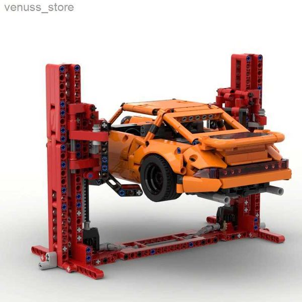 Bloques 307 PCS MOC Technical Car Lift Bloques de construcción compatibles 1 12 Modelo Set Ladrillos de ensamblaje de alta tecnología Educativo Kid Toy Boy Gifts R231208