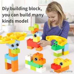 Blokken 330pcs Marble Run Bouwstenen Speelgoed DIY Model Buliding Set Educatief Speelgoed voor Kinderen 6-12 jaar Oud Kid R230911