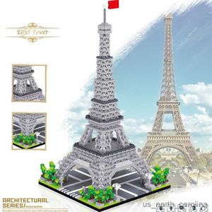 Blocs 3585 pièces modèle d'architecture mondiale blocs de Construction tour de Paris diamant Micro Construction bricolage jouets pour enfants cadeau R230907