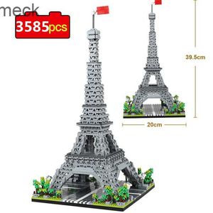 Blokken 3585 % Wereldarchitectuurmodel Bouwstenen Paris Eiffeltoren Diamond Micro Constructie bakstenen Diy Toys For Children Gift